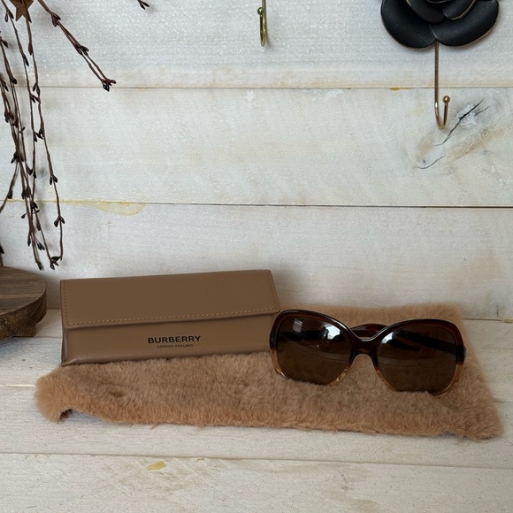 Burberry Tan Sunglasses with Case